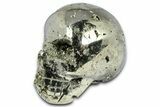 Gleaming Pyrite Skull - Peru #378837-2